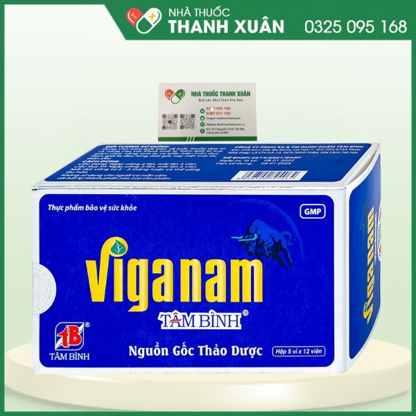 Viganam Tâm Bình - Hỗ trợ bổ thận tráng dương, tăng cường sinh lực